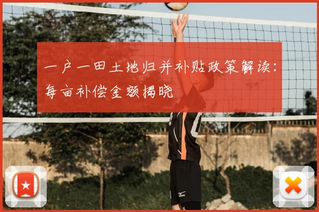 一户一田土地归并补贴政策解读：每亩补偿金额揭晓