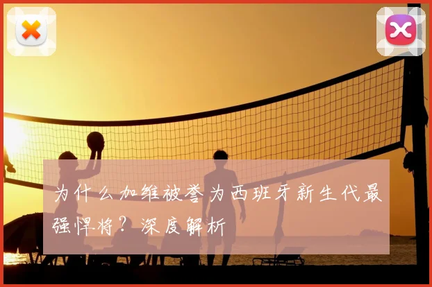 为什么加维被誉为西班牙新生代最强悍将？深度解析